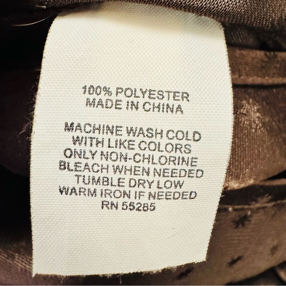 Express Brown Puff Sleeve Wrap Blouse - Picture 4 of 5